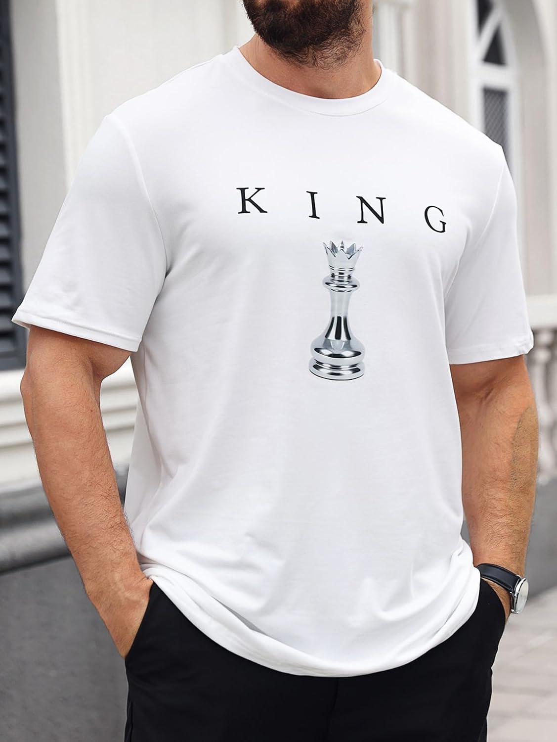 SOLY HUX Men's Graphic Tees Crew Neck T Shirts Short Sleeve T-Shirts Casual Summer Streetwear