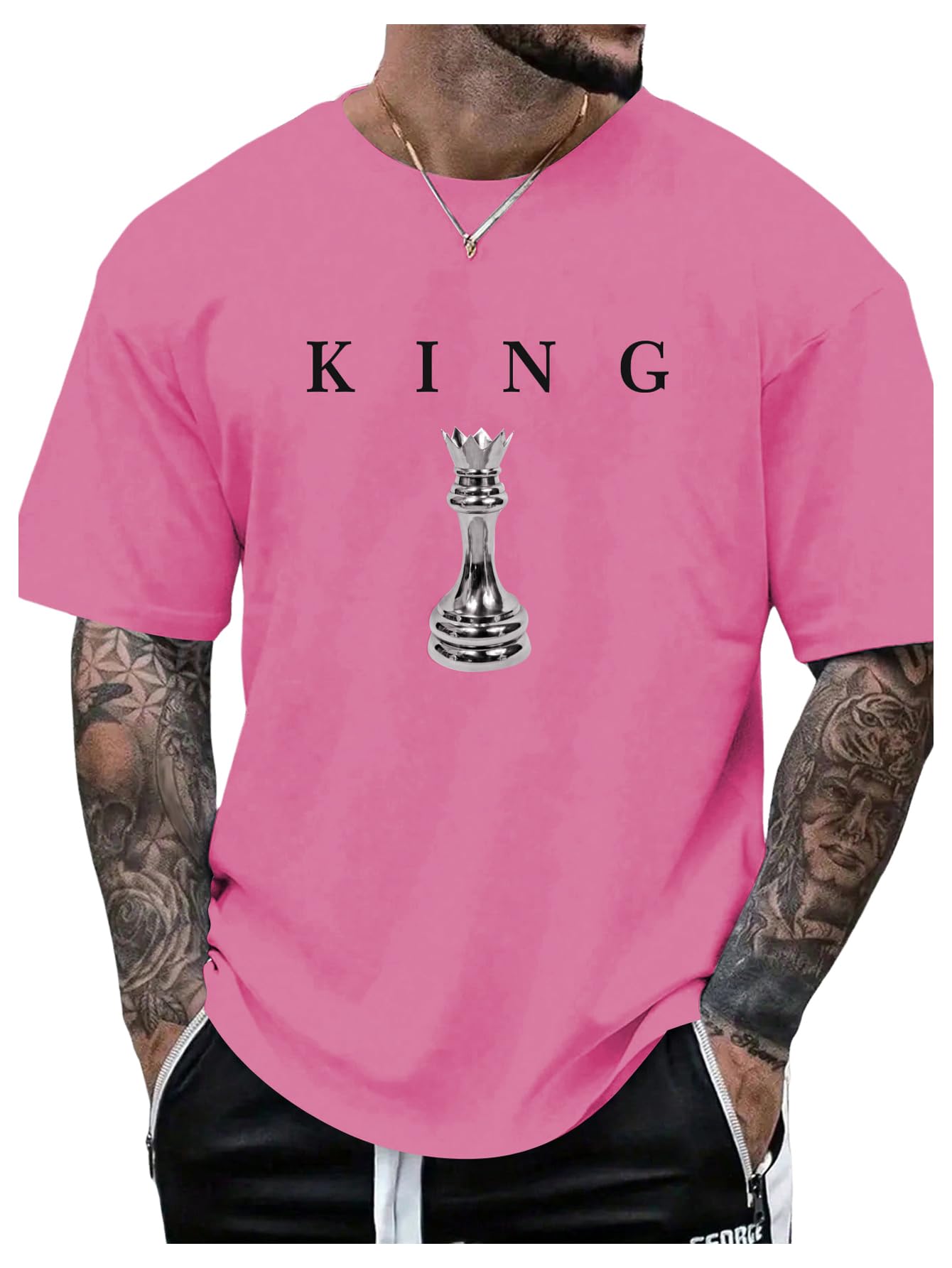 SOLY HUX Men's Graphic Tees Crew Neck T Shirts Short Sleeve T-Shirts Casual Summer Streetwear