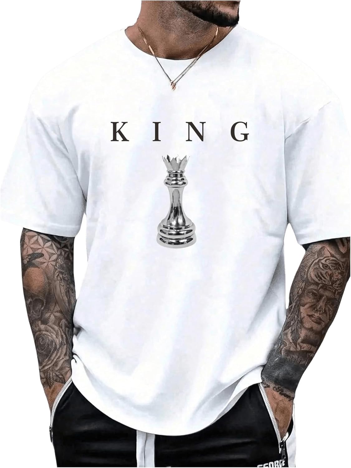 SOLY HUX Men's Graphic Tees Crew Neck T Shirts Short Sleeve T-Shirts Casual Summer Streetwear